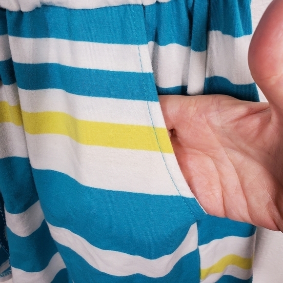 EXIST CAP SLEEVE STRIPED ROMPER - Picture 5 of 8